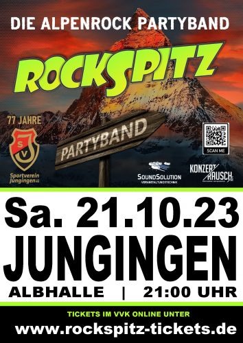 Tickets für ROCKSPITZ   |   Live in Jungingen (UL) am 21.10.2023 - Karten kaufen